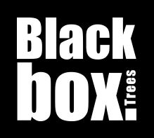 Black box kunstkerstbomen