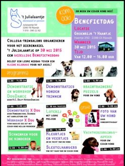 Benefietdag voor dierenasiel 't Julialaantje