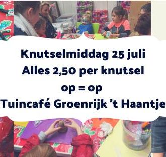 Vakantie knutselmiddag in het tuincafé